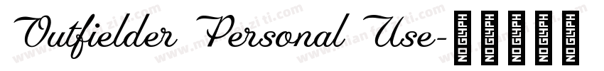 Outfielder Personal Use字体转换